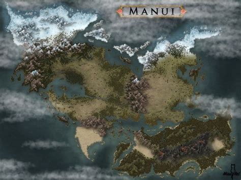 I Tried In Making A More Realistic Style World Map Inkarnate