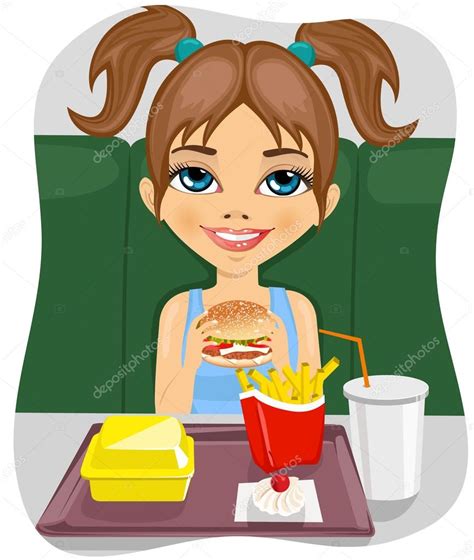 eating junk food clipart