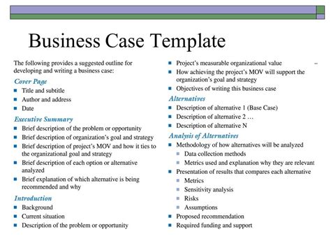 Simple Business Case Examples Business Mentor