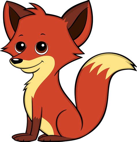 Cute Cartoon Fox Stickers By Toonanimal Redbubble