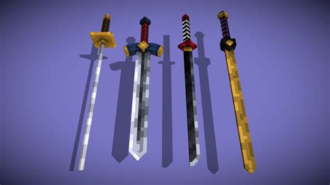 What i want, is to use these results to draw a geometry that delimit the bourdaries of the differents zones values in 3d. Sword Pack - Buy Royalty Free 3D model by V-Artistry ...