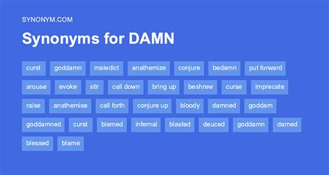 Another Word For Damn Synonyms And Antonyms