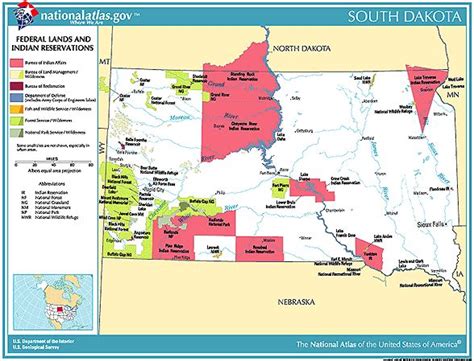 Preview Map South Dakota South Dakota State Native American Reservation