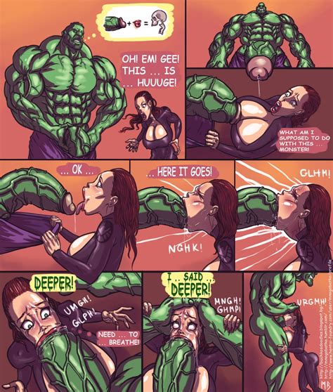 Porn Comics Hulk VS Black Widow Adult Comix Free