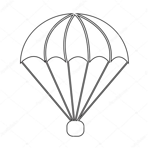 Parachute Icon Illustration Symbol Design — Stock Vector © Porjai 94450198