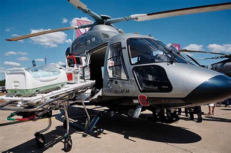 Rostec Entregó El Primer Lote De Helicópteros Ansat Para Ambulancia