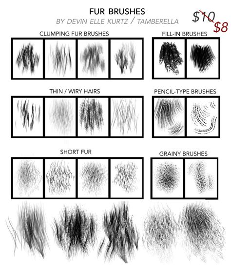 Fur Brushes For Photoshop By Tamberella On Deviantart