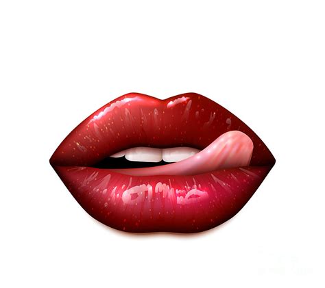 female woman girl lips tongue lick seductive mouth digital art by noirty designs pixels