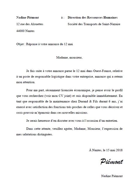 Prénom & nom adresse n° téléphone adresse électronique. une lettre manuscrite - Modele de lettre type