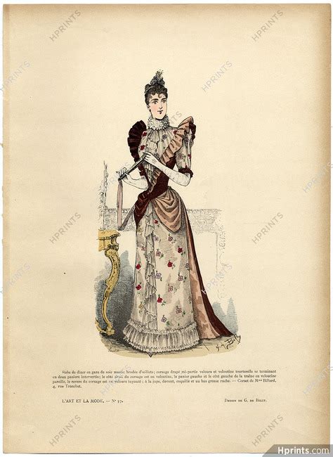Lart Et La Mode 1890 N°37 G De Billy Colored Fashion