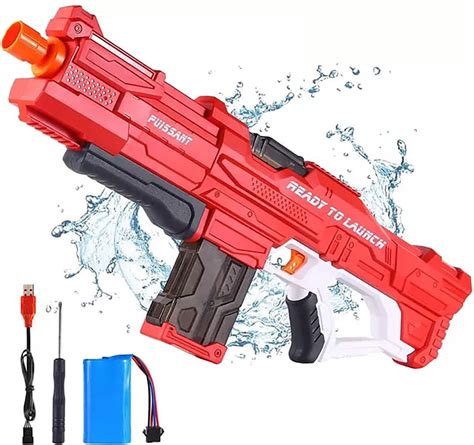 Automatisch Waterpistool Ml Tank Water Gun Elektrisch Waterpistool Rood Bol Com