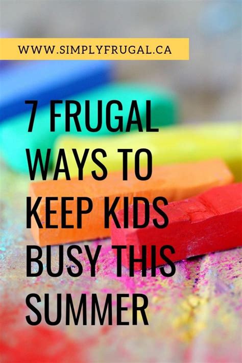 7 Frugal Ways To Keep Kids Busy This Summer