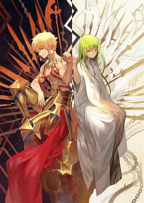 Archer Gilgamesh And Lancer Endiku Fatestrange Fake Fategrand