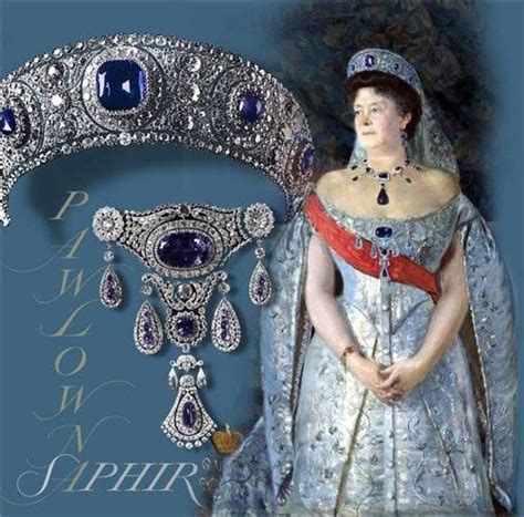 Empress Alexandra Feodorovna Sapphire Demi Parure In 1825 Emperor