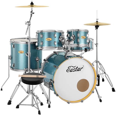 Buy Eastar Pro Drum Set For Adult 5 Piece Full Set Complete Drum Kit