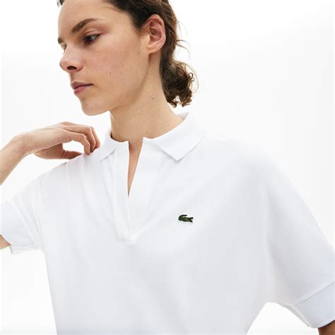 Lacoste Relaxed Piqué Polo In White Lyst