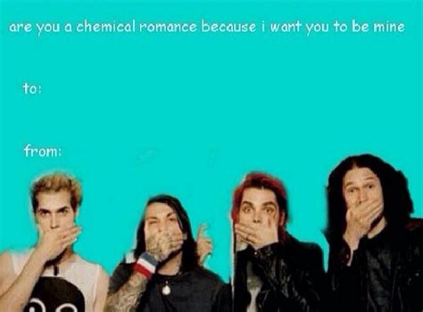 Valentine My Chemical Romance Mcr Funny Valentines Cards