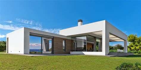 A Stunning White Modern Home On A Greek Island Home