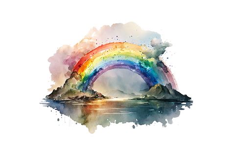 Watercolor Rainbow 6 Graphic By Gornidesign · Creative Fabrica