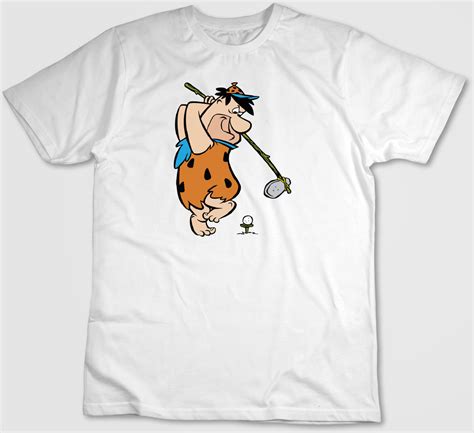 The Flintstones Fred Flintstone Golf 34 Short Sleeve Woman Etsy