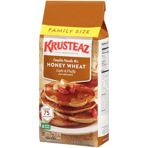 These yummy pancakes help satisfy several daily nutrient requirements including fiber. krusteaz pancake mix banana bread