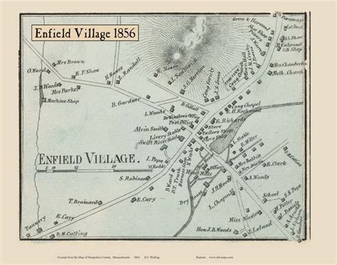 Enfield Mass Town Map Custom Map Enfield