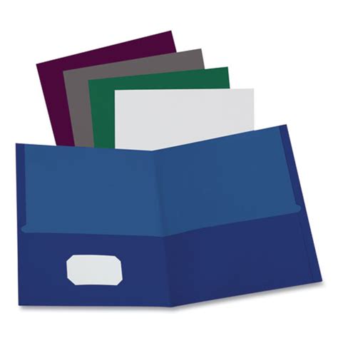 Great Value Oxford™ Linen Finish Twin Pocket Folders 100 Sheet