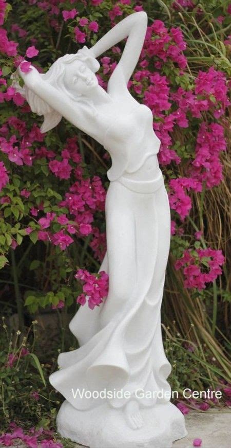 Large Poppy Female Marble Resin Garden Statue Woodside Garden Centre