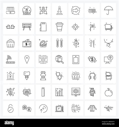 49 Universal Line Icon Pixel Perfect Symbols Of Arrow Solutions Guide