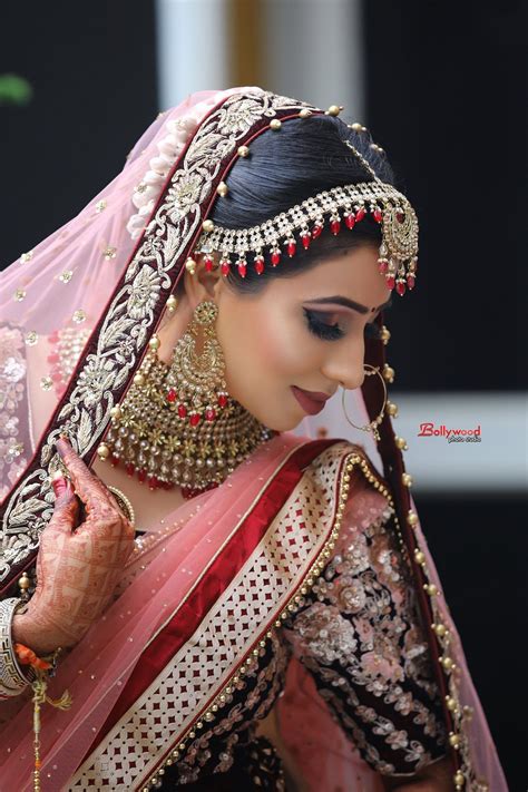 Pinterest Shikachand Indian Bride Beautiful Lhengas Bridal Makeup