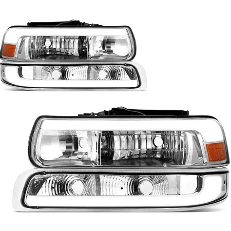 1999 2000 2001 2002 Chevy Silverado LED DRL Headlights Assembly – YITAMotor