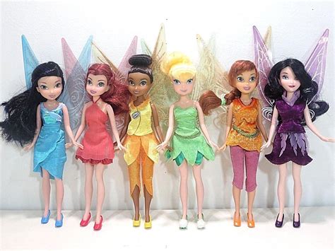 Disney Fairies The Great Fairy Rescue Jakks Pacific Dolls Vidia Silvermist Fawn Lagoagrio