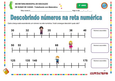 Atividades Reta Numérica 3 Ano Fundamental