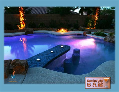 Swim Up Bar Swimming Pools Backyard Pool Builders Luxury Pools