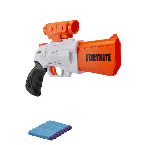 Nerf Fortnite Sr Blaster 4 Dart Hammer Action Includes Removable