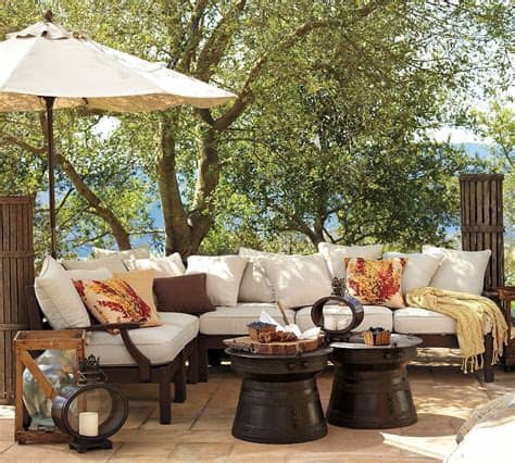 Don't forget about furniture for the outside, especially if you have a deck or patio. Outdoor Garden Furniture by Pottery Barn