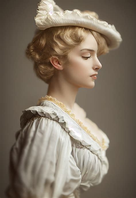 Regency Era 1810 Splendid Candid Blonde Woman Beautiful Ultra