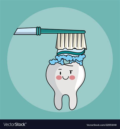 Dental Care Cartoons Royalty Free Vector Image