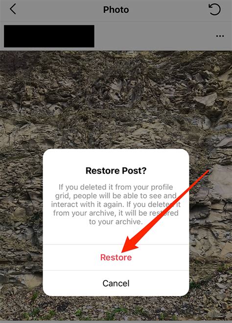 Instagram How To Restore A Recently Deleted Post