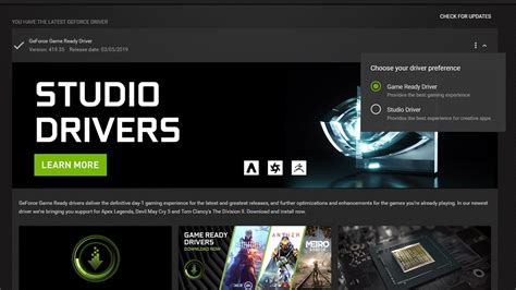 In this video i show you how to activate nvidia studio drivers from the geforce experience window. NVIDIA RTX GPUs, Studio Drivers Supercharge Creative Apps ...