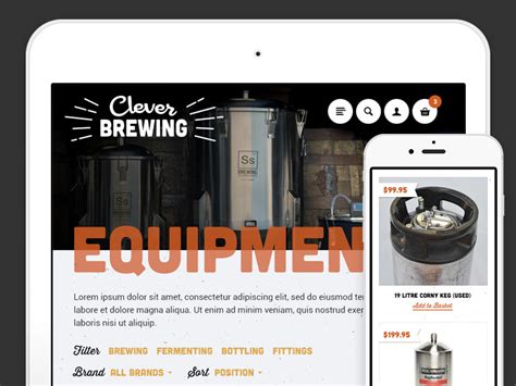 Clever Brewing Categoryproducts By Benek Lisefski On Dribbble