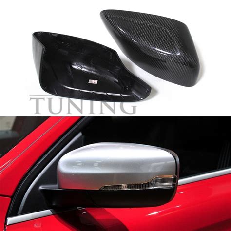 For Volvo Xc60 Carbon Fiber Mirror Cover Rear View 2014 2015 2016 2017 1 1 Replacement Style