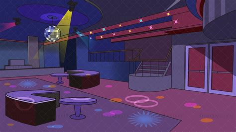Disco Nightclub Dance Floor Background Cartoon Vector Clipart