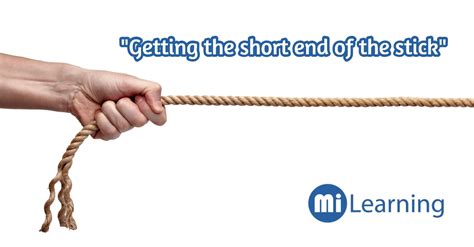 getting the short end of the stick 是什麼意思呢？ mi learning