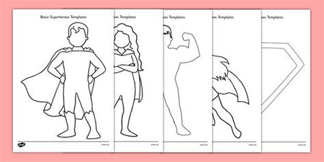 Coloring is a fun way to develop your creativity, your concentration and motor skills while forgetting daily stress. * NEW * Basic Superheroes Template Resource Pack (With ...