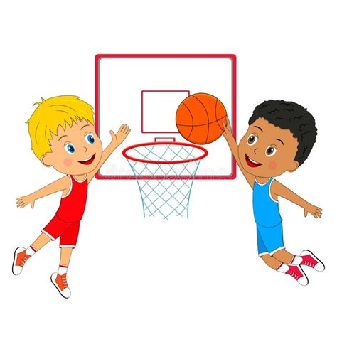 Boy Playing Basketball Stock Vector Illustration Of Game 140864593