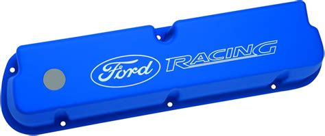 Ford Racing M 6582 Le302bl Blue Laser Etched Aluminum Valve Cover Set