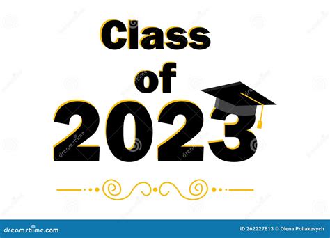 Class Off 2023 Education Concept Graduation Cap 2023 Vector