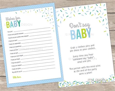 Baby Sprinkles Games Printable Baby Shower Games My Party Design In