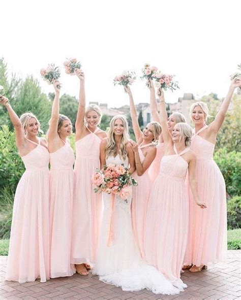 57 Pink Bridesmaid Dresses Different Shades Of Pink Bridesmaid Dresses Pink Wedding Dresses